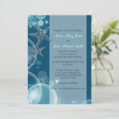 Invitation Bulle bleue étincelante (Debout devant)