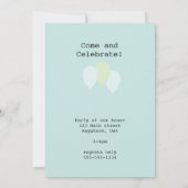 Invitation Bulle de citation d'anniversaire (Dos)