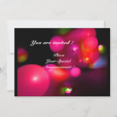 Invitation BULLE DE QUANTUM rouge noir rose (Dos)