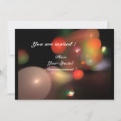 Invitation BULLE DE QUANTUM rouge noir rose violet blanc (Dos)