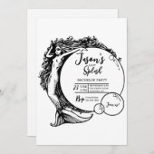 Invitation Bulle de sirène (Devant / Derrière)