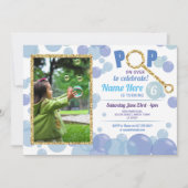Invitation Bulle POP Anniversaire Parties scintillant photo b (Devant)