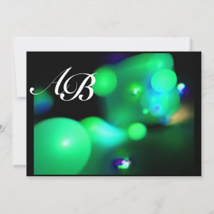Invitation BULLE QUANTIQUE noir vert
