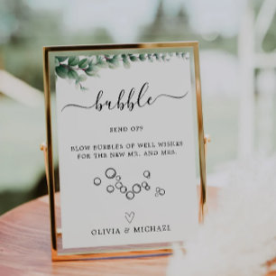 Invitation Bulle verdoyante Envoi, Signal Mariage,
