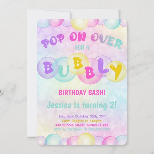 Invitation bulles (Devant)