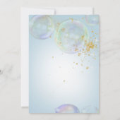 Invitation Bulles arc-en-ciel prêtes à pop Boy Baby shower Bl (Dos)