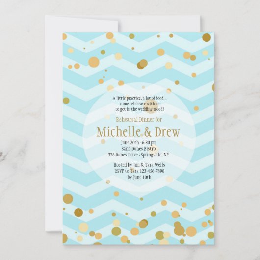 Invitation Bulles Bleues (Devant)