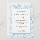 Invitation Bulles Bleues Anniversaire (Devant)