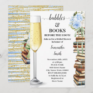 Invitation Bulles Bleues & Livres Avant de Faire la Fête de F