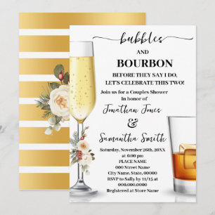 Invitation Bulles & Bourbon avant que je fasse la Douche d'Hi