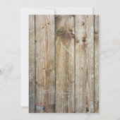 Invitation Bulles Brasserie Bois Rustique Bière pour couples  (Dos)