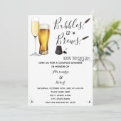 Invitation Bulles & Brews Couples Wedding shower (Debout devant)