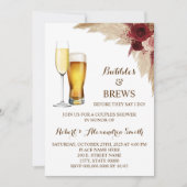 Invitation Bulles & Brews Couples Wedding shower Pampas (Devant)