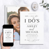 Invitation Bulles & Brews Simple Script Photo Douche