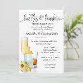 Invitation Bulles & Bris Avant Bébé Dû Sunflower Douche (Debout devant)