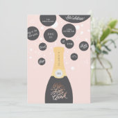 Invitation Bulles de champagne | Nouvel An Eve Party Invitati (Debout devant)