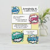 Invitation Bulles de dialogue de bande dessinée (Debout devant)