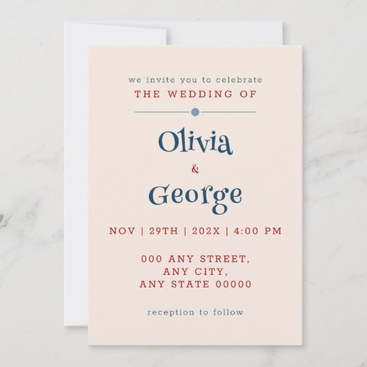 Invitation Bulles de l'amour : Mariage de conte fée simple (Devant)