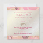 Invitation Bulles de morue/Swirls/Damask/Graduations (Dos)