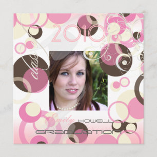 Invitation Bulles de morue/Swirls/Damask/Graduations