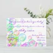 Invitation Bulles de savon (Debout devant)