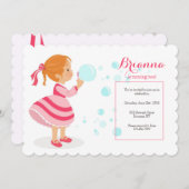 Invitation Bulles de Savon (Devant / Derrière)