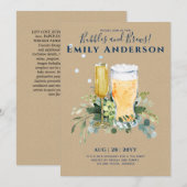 Invitation Bulles d'Humour n Brûlons Fête des mariées de la b (Devant / Derrière)