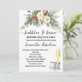 Invitation Bulles et Boissons Chaudes de l'Hiver Shower de Ma (Debout devant)