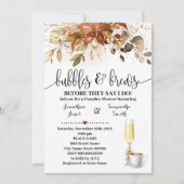 Invitation Bulles et brasseries Automne Fête des mariées café (Devant)