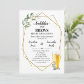 Invitation Bulles et brasseries avant que je ne fasse de l'or (Debout devant)