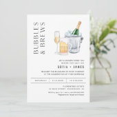 Invitation Bulles et brasseries CRISTALES Couples Douche Invi (Debout devant)