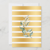 Invitation Bulles et brasses avant de faire Verdure Or (Dos)