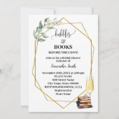 Invitation Bulles et livres avant que je fasse une douche ver (Devant)