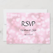 Invitation Bulles roses personnalisées double face Mariage ca (Devant)