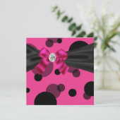 Invitation Bulles Soirée Tenue de Soirée Rose Noir Soirée (Debout devant)