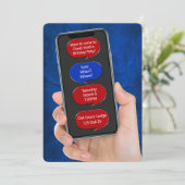 Invitation Bulles textuelles pour message de fête d'anniversa (Debout devant)