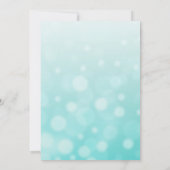Invitation Bulles turquoises Starfish Plage Mariage Invitatio (Dos)