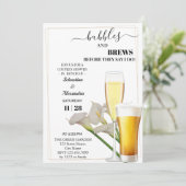 Invitation Bulles vertes et brasse Couples Douche Invitati (Debout devant)