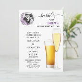 Invitation Bulles vertes et brasse Couples Douche Invitati (Debout devant)