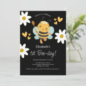 Invitation Bumble Bee 1er fête d'anniversaire (Debout devant)