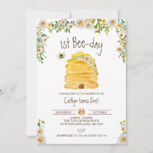 Invitation Bumble Bee Anniversaire, 1er Jour de l'Abeille