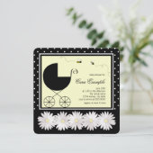 Invitation Bumble Bee Baby shower (Debout devant)