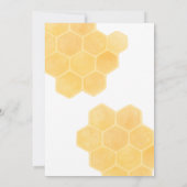 Invitation Bumble Bee Baby shower personnalisé (Dos)