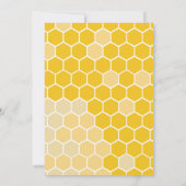 Invitation Bumble Bee Birthday Party Merci Notes (Dos)