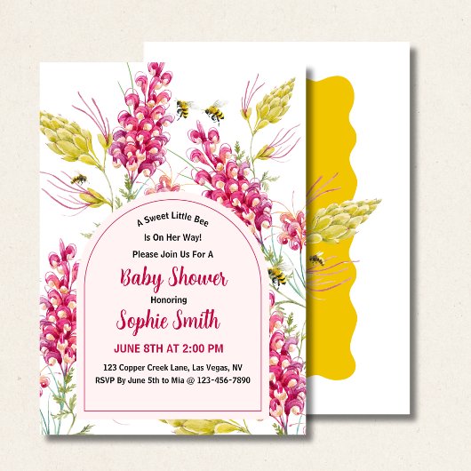 Invitation Bumble Bee Un doux miel arrive