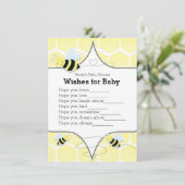 Invitation Bumble BEE Yellow Wings pour Baby shower Jeu (Debout devant)