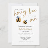 Invitation Bumblebebe Jaune mignonne d'aujourd'hui (Devant)