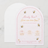 Invitation "Bumblebee" 3rd Birthday Invite (Devant / Derrière)