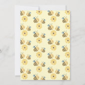 Invitation Bumblebee chic et Baby shower de tournesol (Dos)