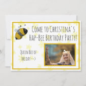 Invitation Bumblebee mignonne Jaune et Noir | Anniversaire de (Devant)